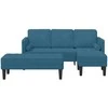 Sofa Sofos komplektas 2 vnt. Mėlyna Poliesteris