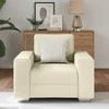 Sofa Kėdė Smėlio 100 cm Lino mišinio audinys