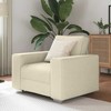 Sofa Kėdė Smėlio 100 cm Lino mišinio audinys