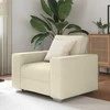 Sofa Kėdė Smėlio 100 cm Lino mišinio audinys