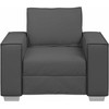 Sofa Kėdė Pilka 100 cm Dirbtinė oda