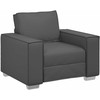 Sofa Kėdė Pilka 100 cm Dirbtinė oda