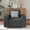 Sofa Kėdė Pilka 100 cm Dirbtinė oda