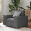 Sofa Kėdė Pilka 100 cm Dirbtinė oda