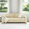 3-Vietis Sofa Kreminė 220 cm audinys