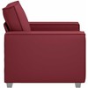 Sofa Kėdė Vyno raudona 100 cm Dirbtinė oda