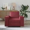 Sofa Kėdė Vyno raudona 100 cm Dirbtinė oda