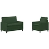 Sofa Sofos komplektas 2 pcs Džiunglių žalia Audinys