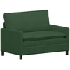 Sofa Sofos komplektas 2 pcs Džiunglių žalia Audinys