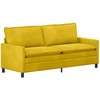 Sofa Sofos komplektas 2 pcs Geltona Aksomas