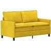 Sofa Sofos komplektas 2 pcs Geltona Aksomas