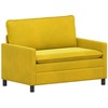 Sofa Sofos komplektas 2 pcs Geltona Aksomas