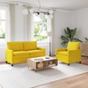 Sofa Sofos komplektas 2 pcs Geltona Aksomas