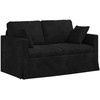 Sofa Sofos komplektas 2 pcs Juoda 138 x 78 x 80 cm Aksomas