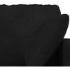 Sofa Sofos komplektas 2 pcs Juoda 158 x 78 x 80 cm Aksomas