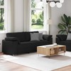Sofa 2 pcs Juodas 219 x 80 x 82 cm audinys