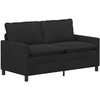 Sofa Sofos komplektas 2 pcs Juoda Aksomas
