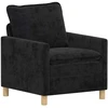 Sofa Sofos komplektas 2 pcs Juoda Poliesteris