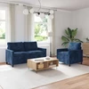 Sofa Sofos komplektas 2 pcs Jūrinė mėlyna Poliesteris