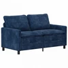 Sofa Sofos komplektas 2 pcs Jūrinė mėlyna Poliesteris
