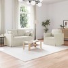 Sofa Sofos komplektas 2 pcs Kreminė 138 x 78 x 80 cm Aksomas