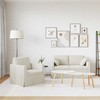 Sofa Sofos komplektas 2 pcs Kreminė 138 x 78 x 80 cm Aksomas