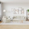 Sofa Sofos komplektas 2 pcs Kreminė 198 x 78 x 80 cm Aksomas