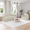 Sofa Sofos komplektas 2 pcs Kreminė 198 x 78 x 80 cm Aksomas