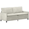 Sofa Sofos komplektas 2 pcs Kreminė Aksomas