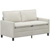 Sofa Sofos komplektas 2 pcs Kreminė Aksomas