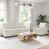 Sofa Sofos komplektas 2 pcs Kreminė Aksomas
