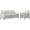 Sofa Sofos komplektas 2 pcs Kreminė Aksomas