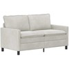 Sofa Sofos komplektas 2 pcs Kreminė Aksomas