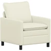 Sofa Sofos komplektas 2 pcs Kreminė Audinys