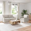 Sofa Sofos komplektas 2 pcs Kreminė Poliesteris