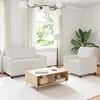 Sofa Sofos komplektas 2 vnt. Kreminė Poliesteris