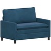 Sofa Sofos komplektas 2 pcs Mėlyna Aksomas