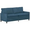 Sofa Sofos komplektas 2 pcs Mėlyna Aksomas