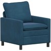 Sofa Sofos komplektas 2 pcs Mėlyna Aksomas