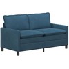 Sofa Sofos komplektas 2 pcs Mėlyna Aksomas