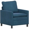 Sofa Sofos komplektas 2 pcs Mėlyna Aksomas