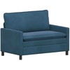 Sofa Sofos komplektas 2 pcs Mėlyna Aksomas