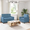 Sofa Sofos komplektas 2 pcs Mėlyna Audinys