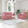 Sofa Sofos komplektas 2 pcs Rožinė 158 x 78 x 80 cm Aksomas