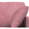Sofa Sofos komplektas 2 pcs Rožinė 158 x 78 x 80 cm Aksomas