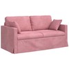 Sofa Sofos komplektas 2 pcs Rožinė 158 x 78 x 80 cm Aksomas