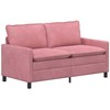 Sofa Sofos komplektas 2 pcs Rožinė Aksomas