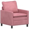 Sofa Sofos komplektas 2 pcs Rožinė Aksomas