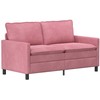 Sofa Sofos komplektas 2 pcs Rožinė Aksomas