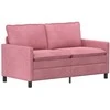 Sofa Sofos komplektas 2 pcs Rožinė Aksomas